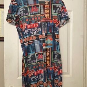 SHEIN Neon Graphic Men's Tee